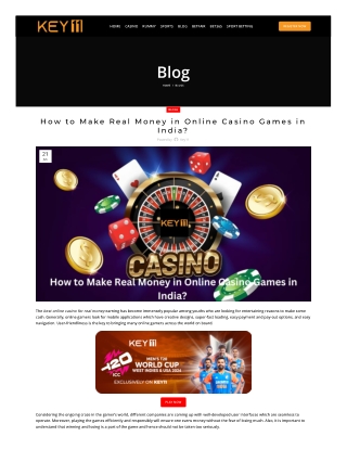 How to Make Real Money in Online Casino Games in India