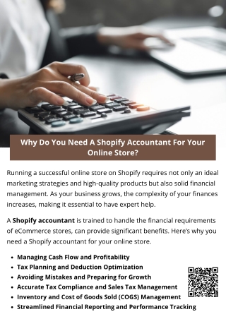 Why Do You Need A Shopify Accountant For Your Online Store?