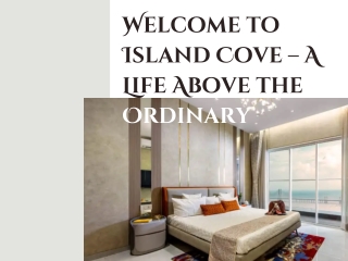welcome to island cove a life above the ordinary