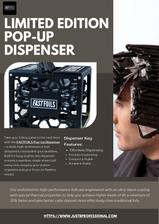 limited edition pop up dispenser