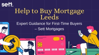 Help to buy mortgage Leeds  Sett Mortgages