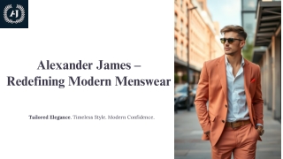 Redefining Men’s Fashion in India – Alexander James Case Study