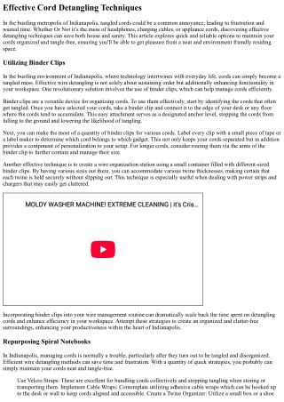 Fast Solutions For Detangling Cords In Indianapolis, Indiana