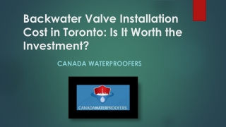 Backwater Valve Cost |  Cost to Install Backwater Valve