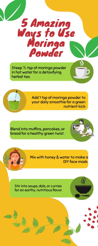 5 amazing ways to use moringa powder