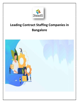 Leading Contract Staffing Companies in Bangalore