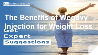 The Benefits of Wegovy Injection for Weight Loss