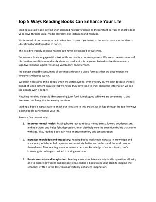 Top 5 Ways Reading Books Can Enhance Your Life.docx