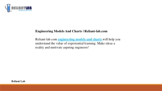engineering models and charts reliant lab com
