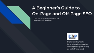 a beginner s guide to on page and off page seo
