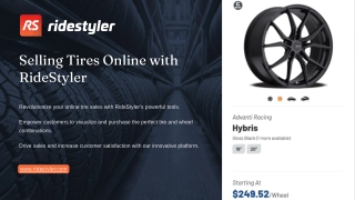 Selling Tires Online with RideStyler
