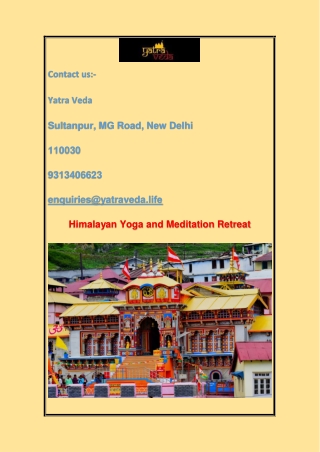 Himalayan Meditation Tour | Spiritual Retreat & Mindfulness Journey