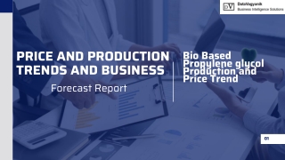 Bio Based Propylene glycol  Production and Price PDF