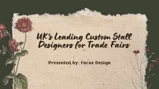 UK’s Leading Custom Stall Designers for Trade Fairs