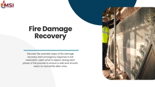 Fire Damage Recovery