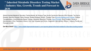 inherited metabolic disorders testing market