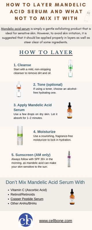 How to Layer Mandelic Acid Serum and What Not to Mix It With