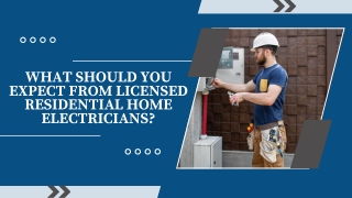 A Skilled Electricians for Home Projects