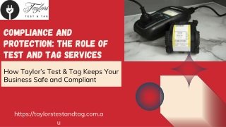 compliance and protection the role of test