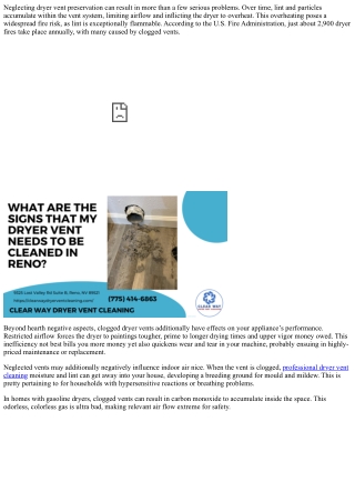 The Risks of Neglecting Dryer Vent Maintenance