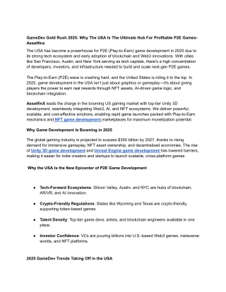 gamedev gold rush 2025