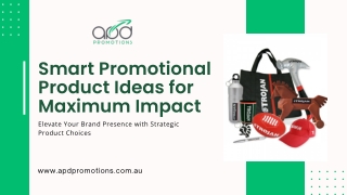 Maximise Brand Impact with Smart Promotional Product Ideas | APD Promotions