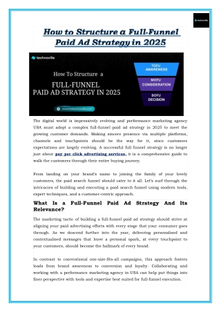 How to Structure a Full-Funnel Paid Ad Strategy in 2025