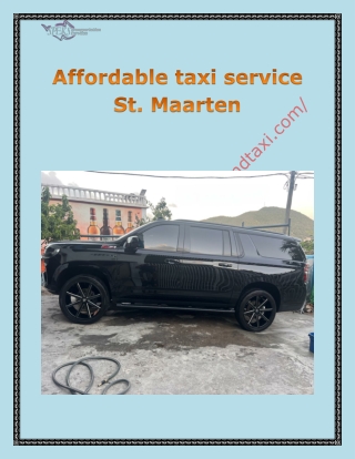 airport transfer service St. Maarten