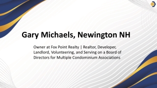 Gary Michaels (Newington, NH) - A Trust-Building Advisor