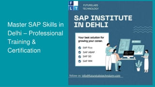 Master SAP Skills in Delhi – Professional Training & Certification