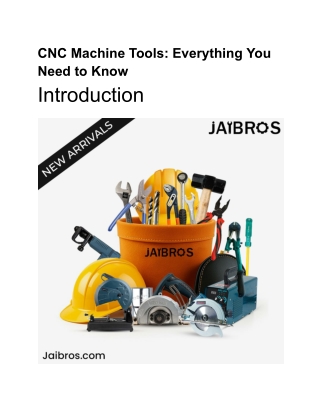 cnc machine tools everything you need to know