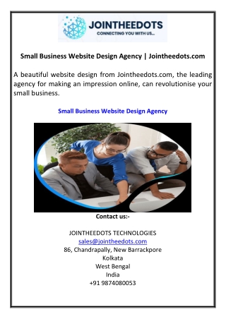 Small Business Website Design Agency Jointheedots.com