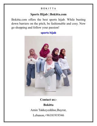 Sports Hijab  Bokitta.com