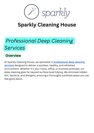 Deep House Cleaning Services