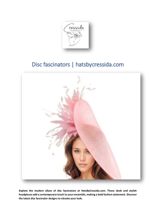 disc fascinators hatsbycressida com disc