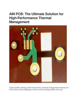High-Quality AIN PCB Solutions by BestPCBs