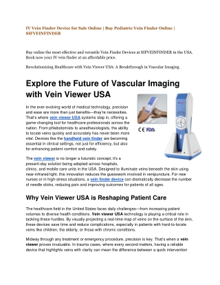iv vein finder device for sale online
