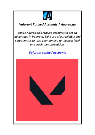 valorant ranked accounts agoras gg