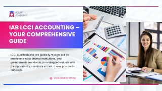 Advance Your Skills with LCCI Accounting Course Singapore