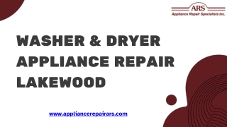 Get Affordable Washer & Dryer Appliance Repair in Lakewood
