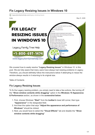 Fix Legacy Resizing Issues in Windows 10