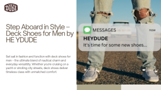 Step Aboard in Style – Deck Shoes for Men by HeyDude