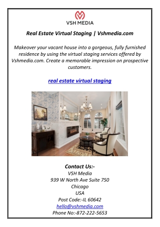 real estate virtual staging vshmedia com