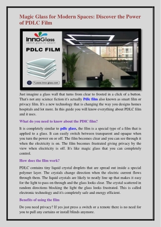 Pdlc film