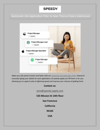 automatic job application filler to save time