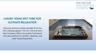Luxury Home Hot Tubs for Ultimate Relaxation