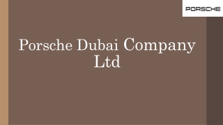 p orsche d ubai company ltd