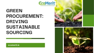 green procurement driving sustainable sourcing