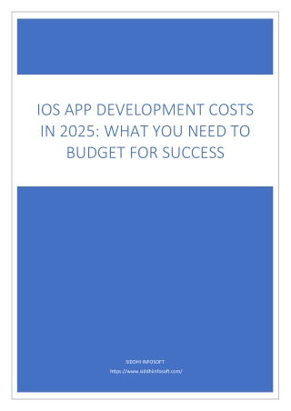 iOS App Development Costs in 2025 What You Need to Budget for Success
