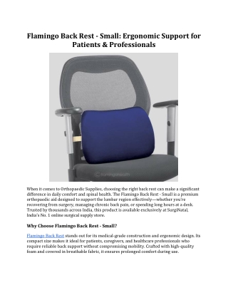 flamingo back rest small ergonomic support